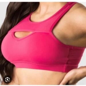 Buff Bunny Cutout Front Pink Sports Bra